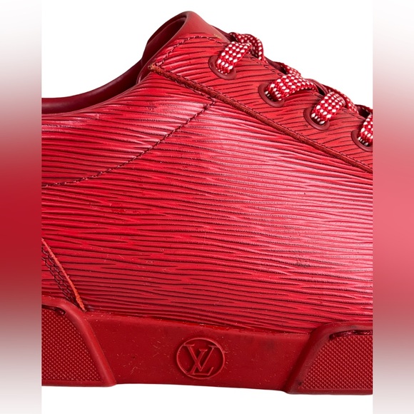 LOUIS VUITTON CONCORD SNEAKERS IN RED EPI LEATHER - Picture 5 of 14